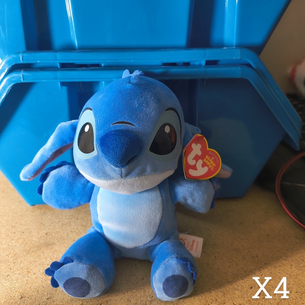 Ty Blue Stitch Plush Toy